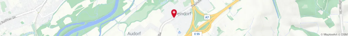 Map representation of the location for Apotheke Freindorf in 4052 Ansfelden